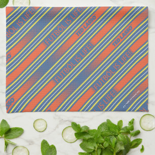 Ted Lasso   Fútbol is Life Stripe Pattern Kitchen Towel