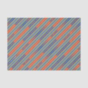 Ted Lasso   Fútbol is Life Stripe Pattern Tissue Paper