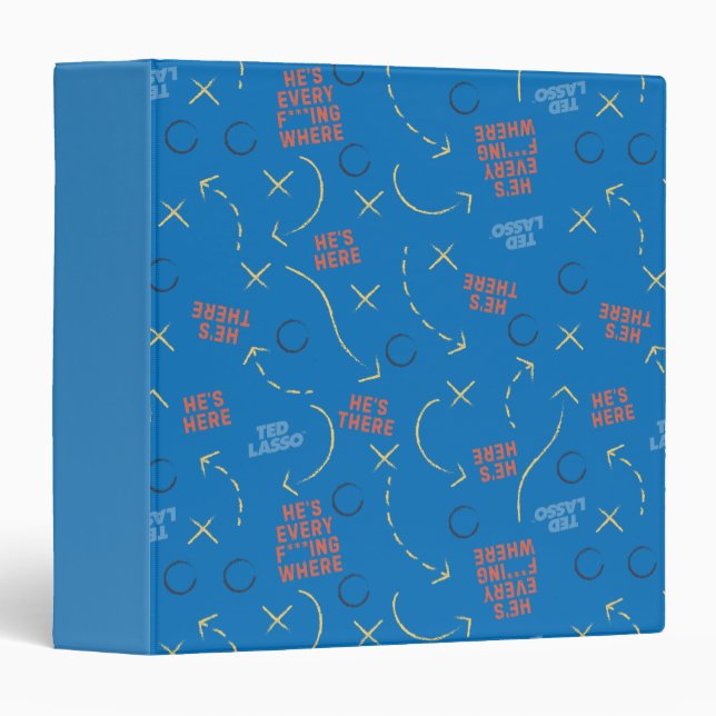 Ted Lasso | He's Here He's There Playbook Pattern Binder (Front/Spine)