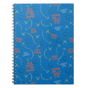Ted Lasso   He's Here He's There Playbook Pattern Notebook