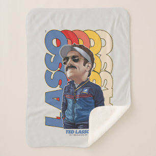 Ted Lasso Lasso Bobblehead Sherpa Blanket