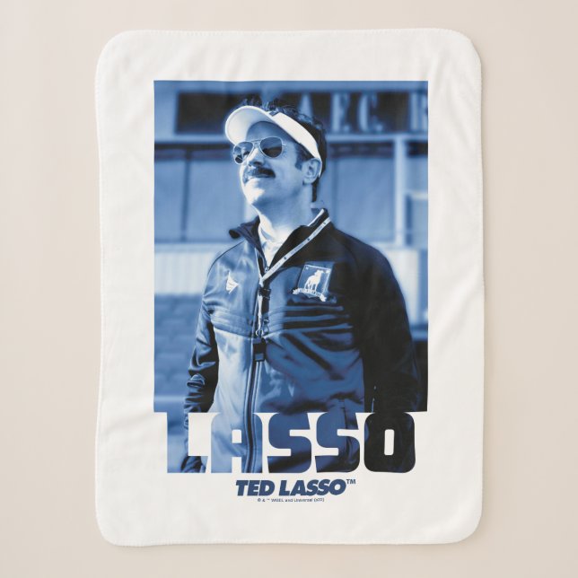 Ted Lasso | Lasso Photo Portrait Graphic Sherpa Blanket (Front)