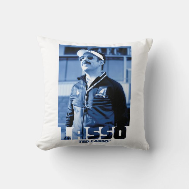Ted Lasso | Lasso Photo Portrait Graphic Throw Pillow (Front)