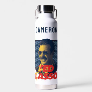 Ted Lasso   Led Tasso Badge   Add Your Name Water Bottle