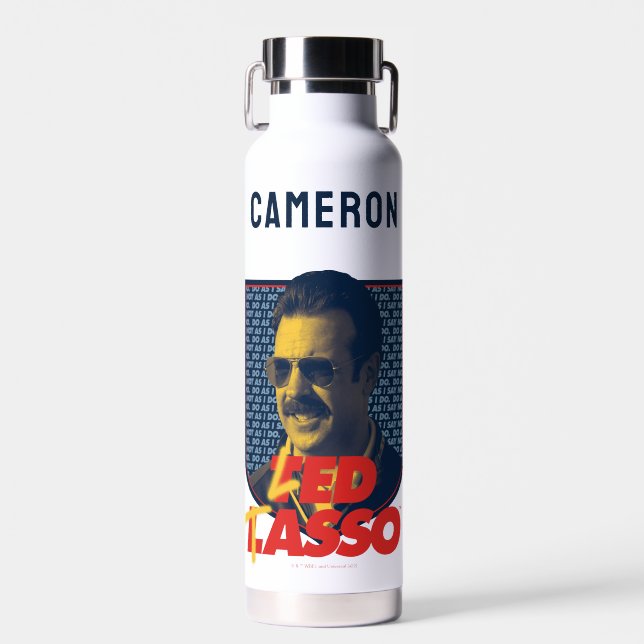 Ted Lasso | Led Tasso Badge | Add Your Name Water Bottle (Front)