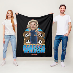 Ted Lasso Rebecca Welton Bobblehead Fleece Blanket