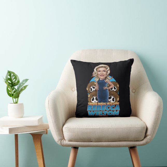 Ted Lasso | Rebecca Welton Bobblehead Throw Pillow (Chair)