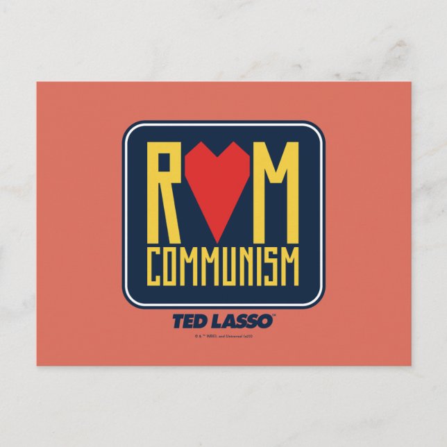 Ted Lasso | Rom Communism Graphic Postcard (Front)