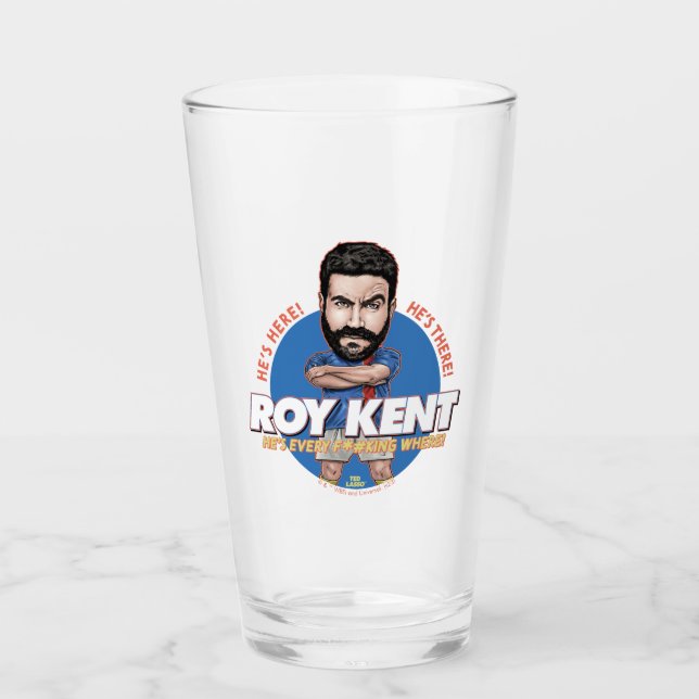 Ted Lasso | Roy Kent Bobblehead Glass (Front)