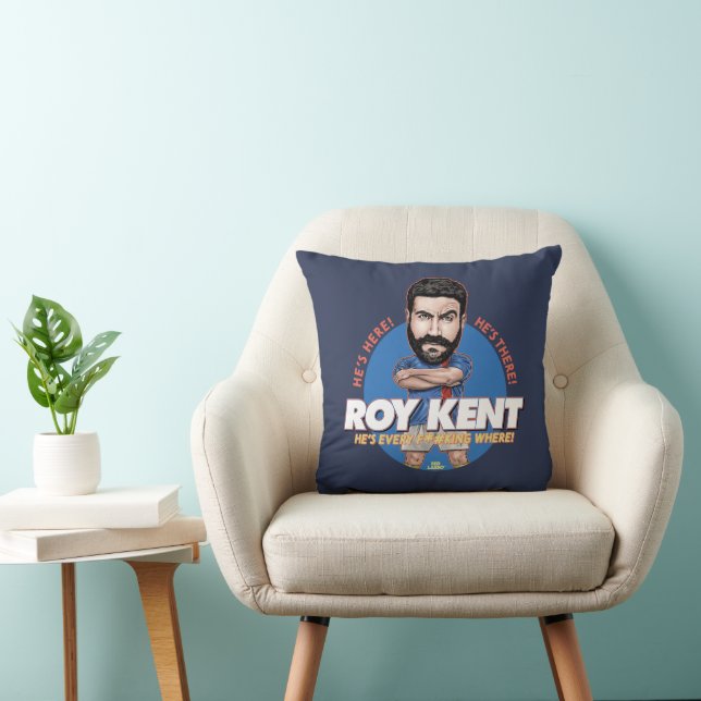 Ted Lasso | Roy Kent Bobblehead Throw Pillow (Chair)