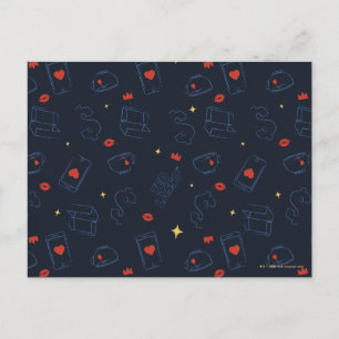 Ted Lasso   Tea and Biscuit Icon Toss Pattern Postcard