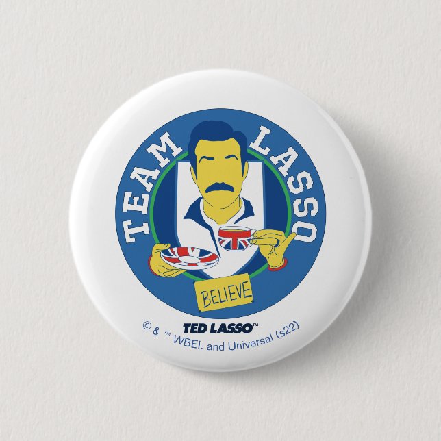 Ted Lasso | Team Lasso Tea Iconic Avatar 2 Inch Round Button (Front)