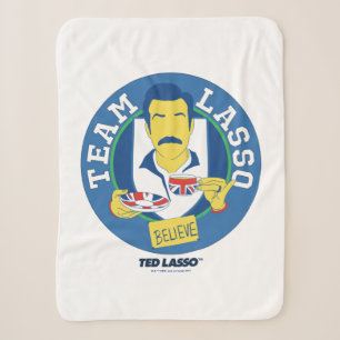 Ted Lasso   Team Lasso Tea Iconic Avatar Sherpa Blanket