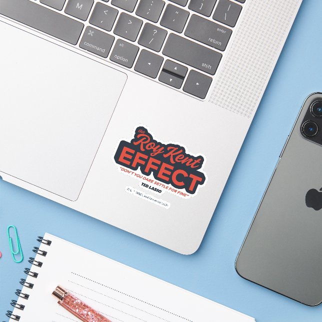 Ted Lasso | The Roy Kent Effect Typography Graphic (Laptop w/ iPhone)