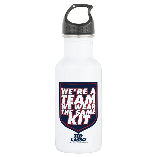 Ted Lasso | We're A Team Typography Graphic 532 Ml Water Bottle (Front)