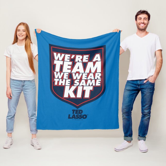 Ted Lasso | We're A Team Typography Graphic Fleece Blanket (In Situ)