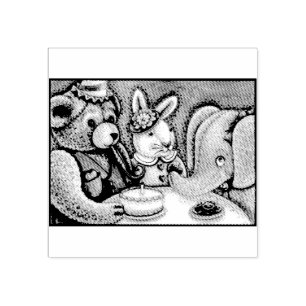 TEDDDDY BEAR, BUNNY & ELEPHANT PARTY TABBER TAMPON