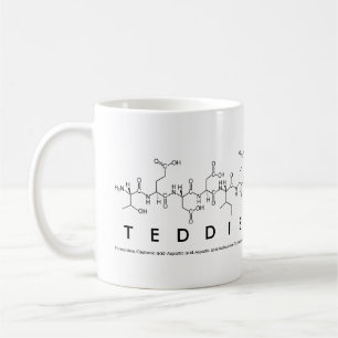 Teddie peptide name mug