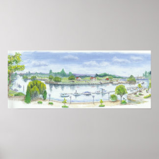 Teddington Lock Poster
