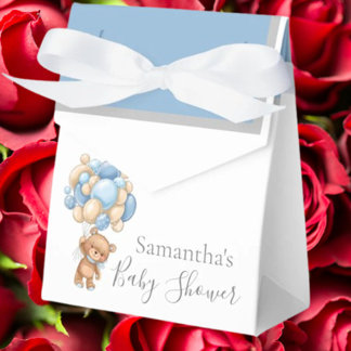 Teddy Balloon Bearly Wait Favour Box