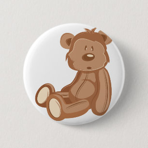 Teddy Bear 2 Inch Round Button