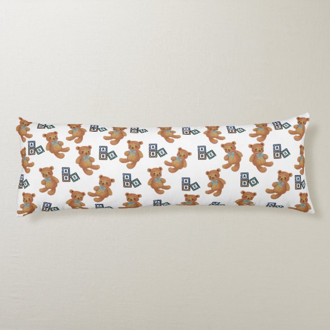 Teddy Bear & ABC Body Pillow (Back)