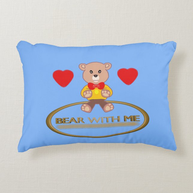 Teddy Bear  Accent Pillow (Front)