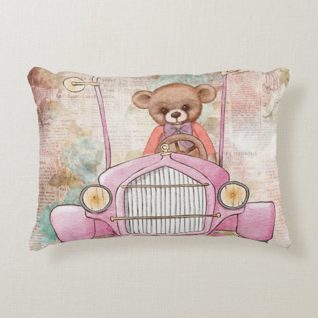 Teddy Bear Accent Pillow (Front)