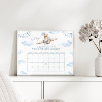  Teddy Bear Airplane Baby Boy Due Date Callendar