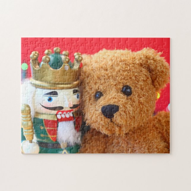 Teddy bear and nutcracker jigsaw puzzle (Horizontal)