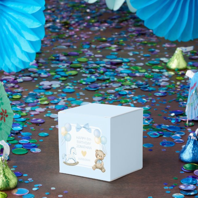 Teddy Bear And Rocking Horse Favor Box (Party)