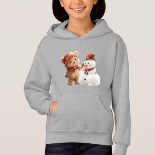 Teddy Bear and Snowman