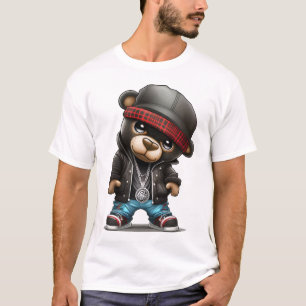 Teddy Bear and the rapper style T-Shirt