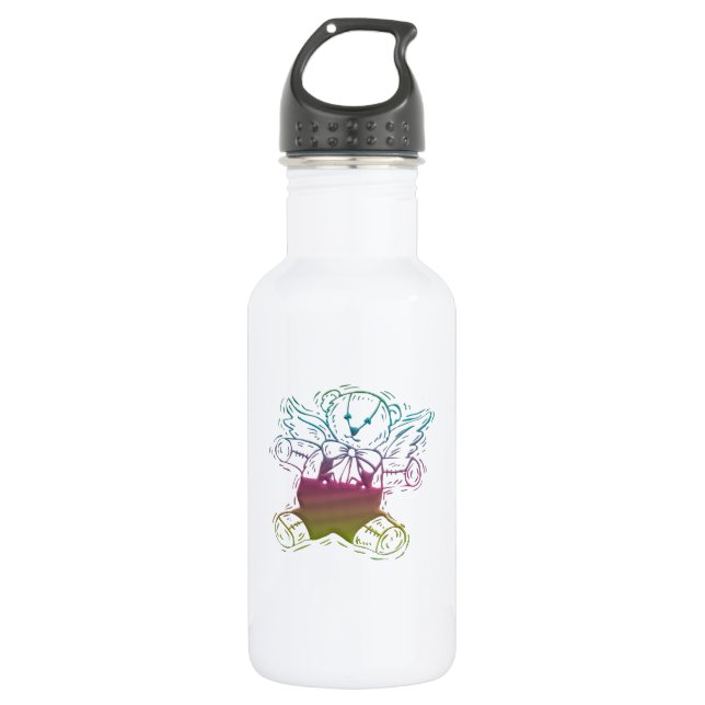Teddy-Bear Angel 532 Ml Water Bottle (Front)