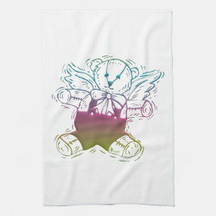 Teddy-Bear Angel Kitchen Towel