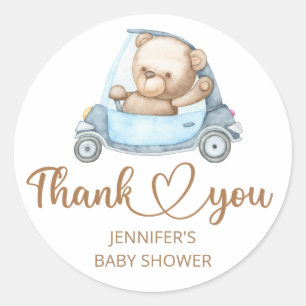 Teddy Bear Baby Bear Baby Shower Classic Round Sticker