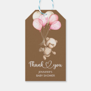 Teddy Bear Baby Bear Baby Shower Gift Tags