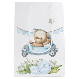 Teddy Bear Baby Bear Baby Shower  Medium Gift Bag