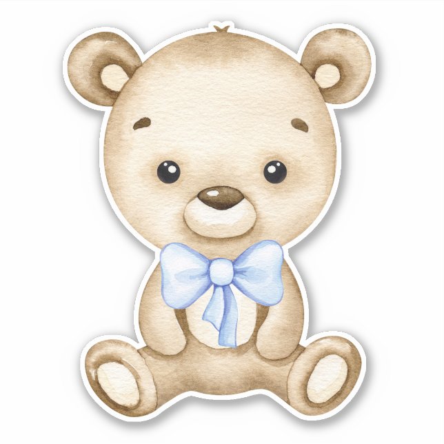 Teddy Bear Baby Bear Cute Animal  Sticker (Front)