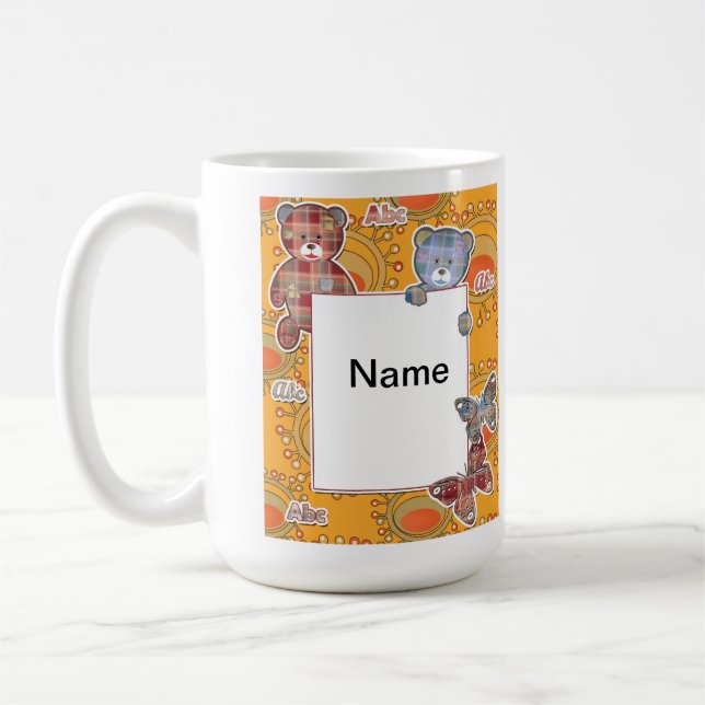 Teddy bear, baby coffee mug (Left)