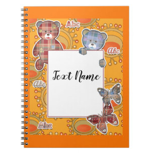 Teddy bear, baby notebook