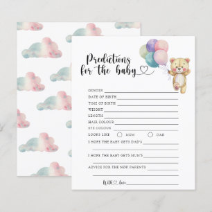 Teddy bear - baby predictions and advice