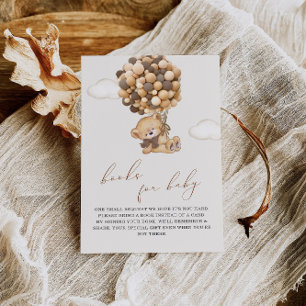 Teddy Bear Baby Shower Book Request Enclosure Card