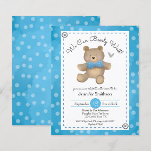 Teddy Bear Baby Shower Budget Invitations