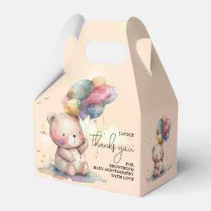 Teddy Bear Baby Shower Favor Box