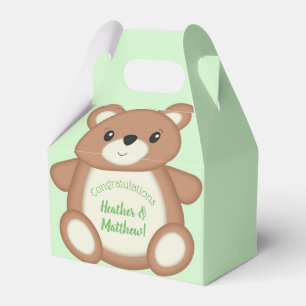 Teddy Bear Baby Shower Favor Box