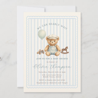 Teddy Bear Baby Shower Invitation