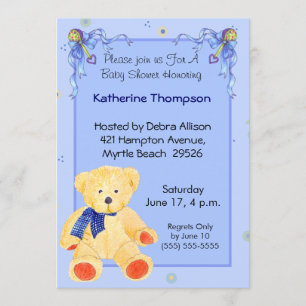 Teddy Bear Baby Shower Invitation