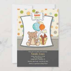 Teddy Bear Baby Shower Invitation