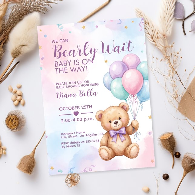 Teddy Bear Baby Shower Invitation (Creator Uploaded)